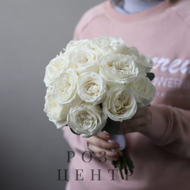 Свадебный букет из белых роз №959