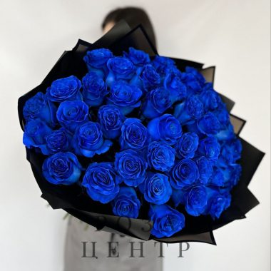 51 синяя роза Мондиаль Блю