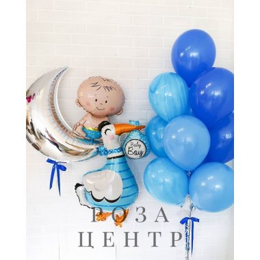 Воздушные шары на рождение малыша № 85